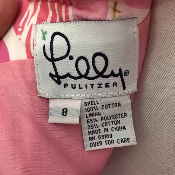 Vintage Lilly Pulitzer Zebra Pink Strapless Dress - Picture 3 of 4